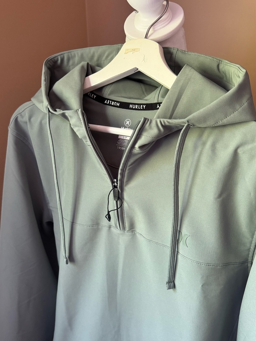 Hurley Khaki Mint Green Hoodie Jacket